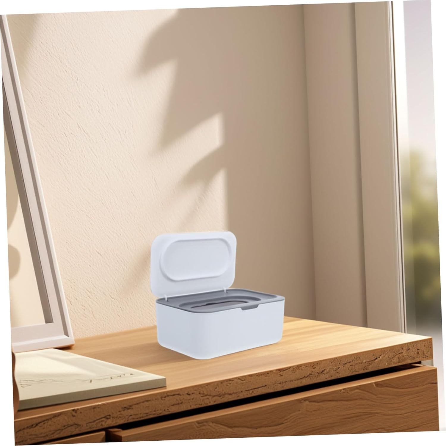 Angoily Facial Tissue Dispenser Box Wipe Box Dispenser Lid Protective Storage for Farmhouse Style image number 3