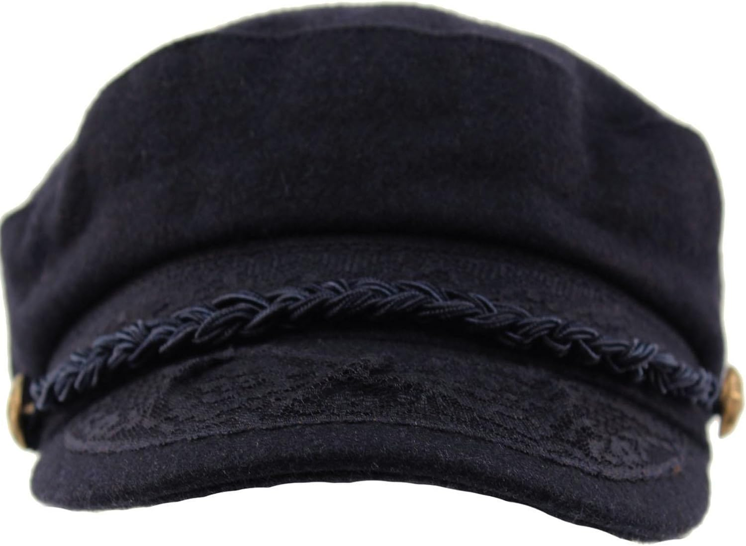 Epoch Hats Men'S Greek Fisherman Sailor Fiddler Winter Wool Driver Hat Flat Cap, Navy, Small-Medium image number 2
