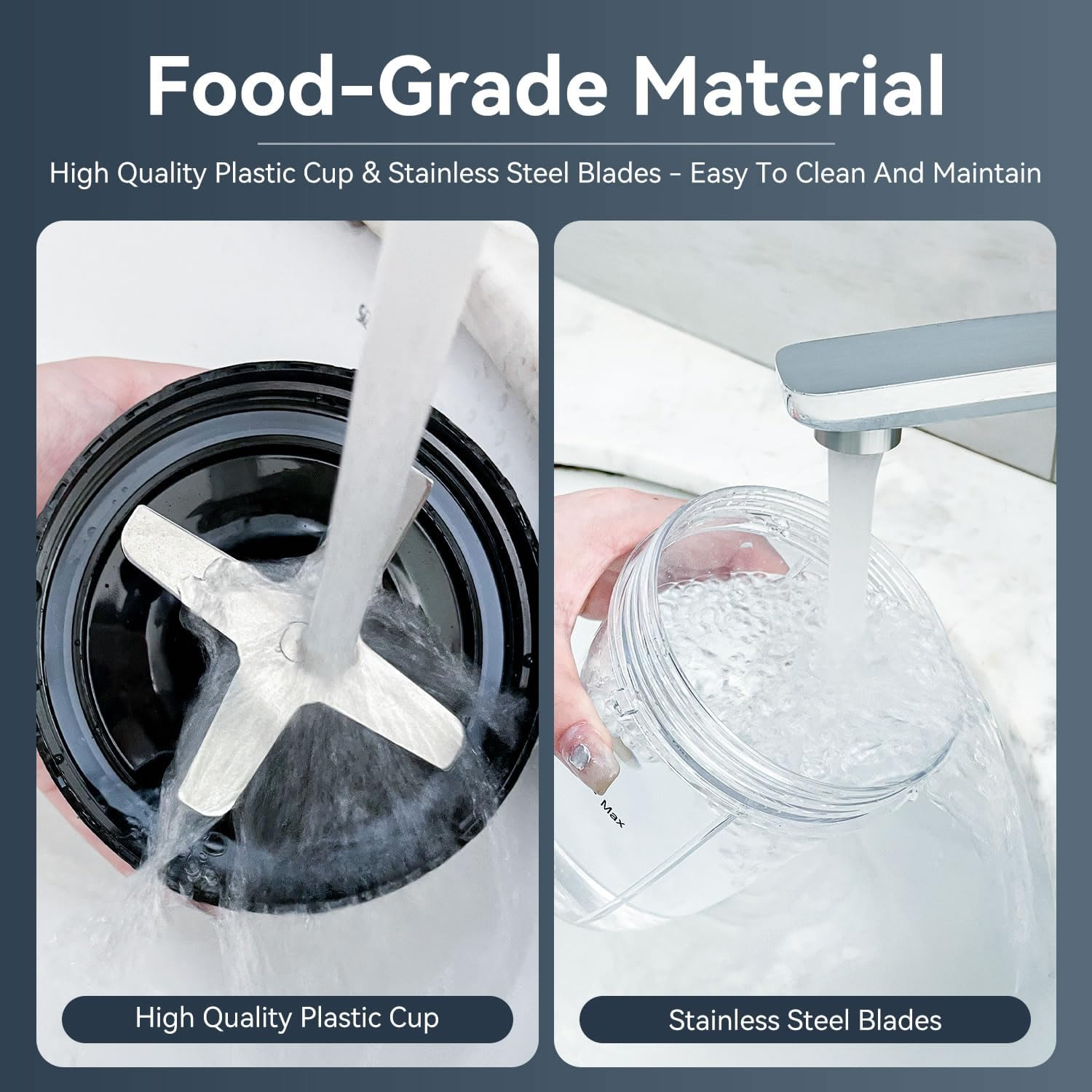 Stelive 1000W Electric Juice Blender Portable Blender Fresh Juice Mixer Smoothie Maker Electric Shakes Juicer Machine with 2 Cups & Portable Cup Lids for Outdoors Travel, Sports, Kitchen (Black) image number 5