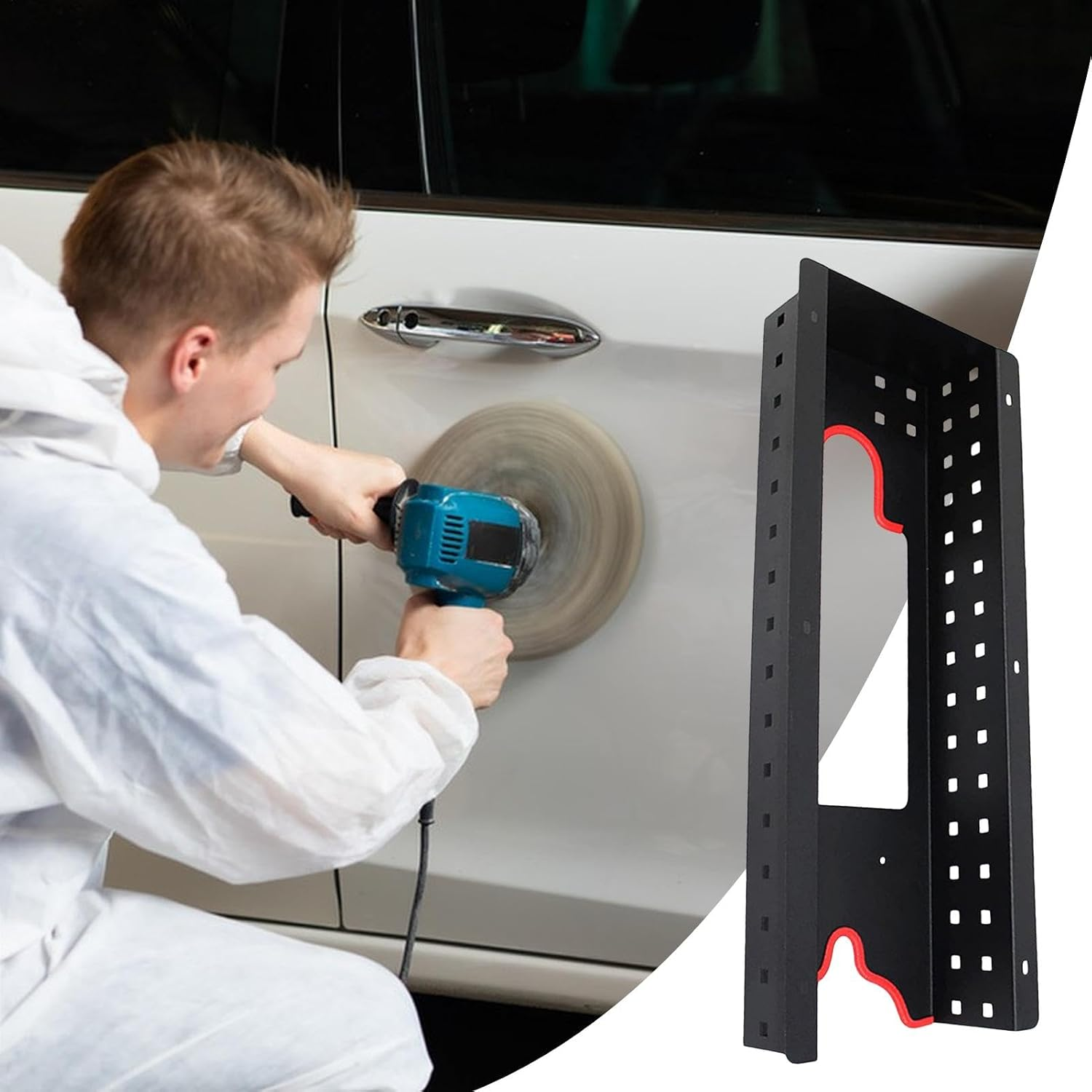 Spray Bottle Storage Rack, Spray Bottle Holder Wall Mount Car Detail - Aerosol Can Holder, Multifunctional Hangable Auto Cleaning Tool Hook for Beauty Shop Accessories Display image number 1