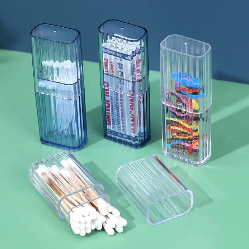 IKAAR Pack of 2 Storage Boxes Small Container Box Plastic Box with Hinged Lid for Collecting Small Items, Pills, Beads, Cotton Buds image number 5