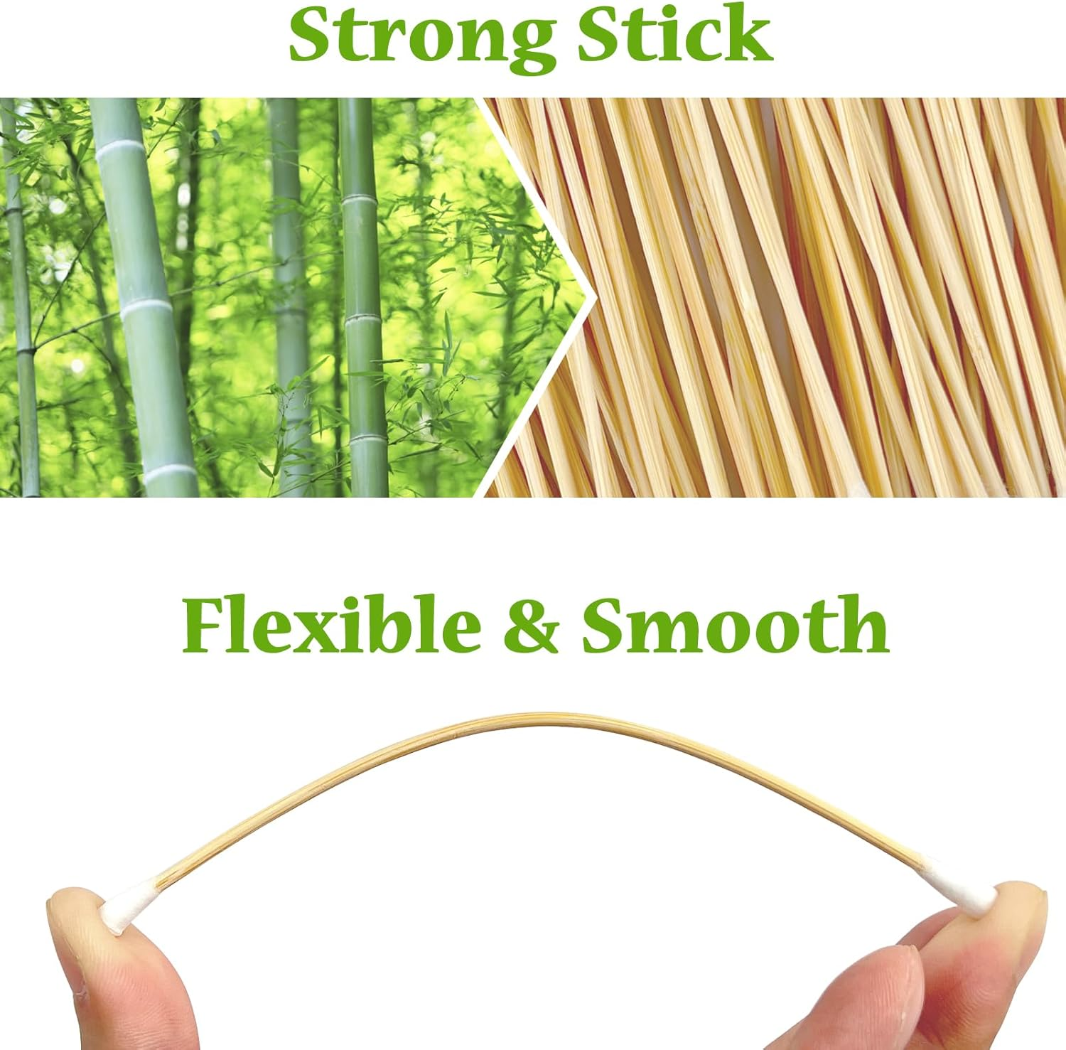 200 PCS Gun Cleaning Swabs - 100 round Tip + 100 Pointed Tip 6" Lint-Free Long Cotton Swabs with Bamboo Handle, Professional Firearm Maintenance Kit for Precision Electronics Instruments image number 6