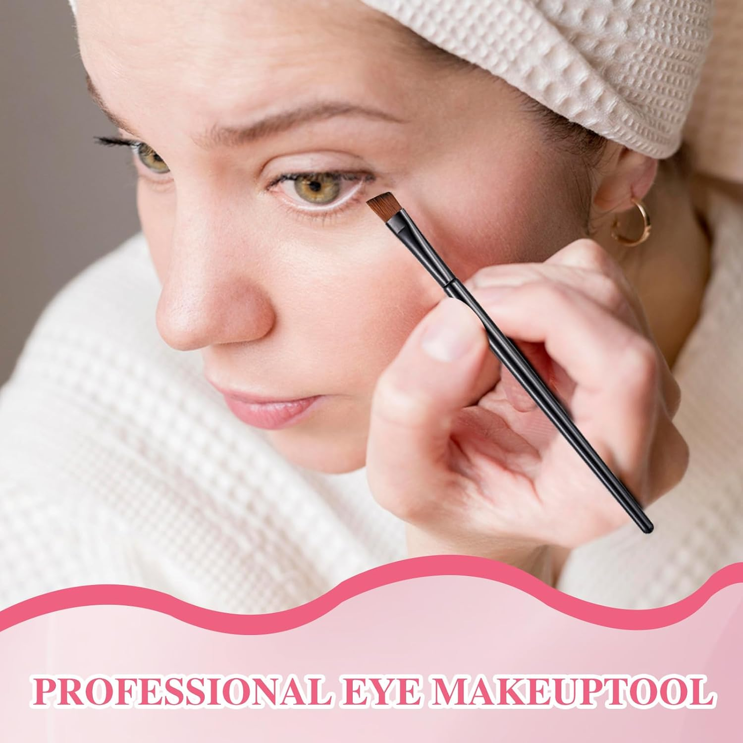 200 Pcs Angled Eyebrow Brush Bulk Disposable Brow Tint Brush Thin Brow Brushes for Eyebrows Tinting Eye Makeup Brushes for Concealer Eye Shadow Applicators Sticks Esthetician Supplies Black image number 5