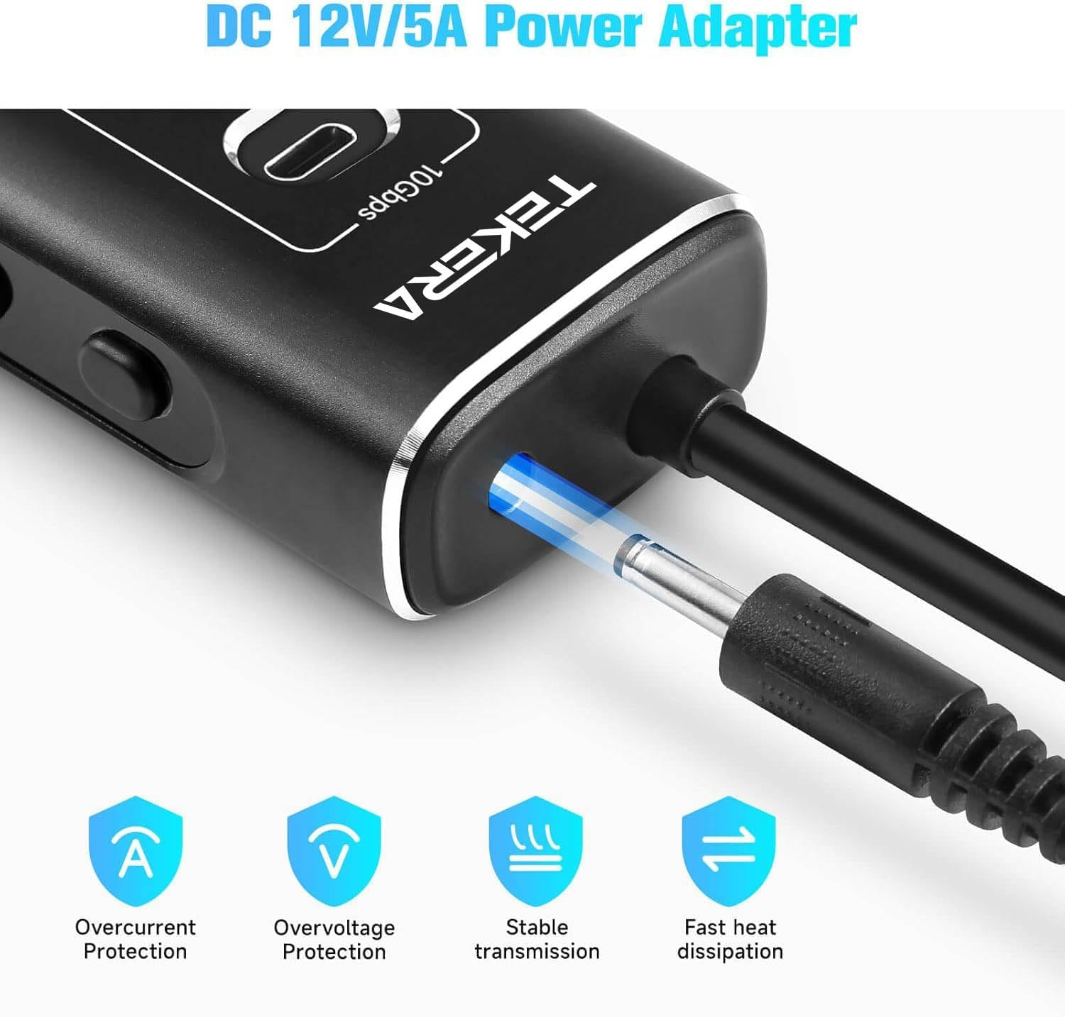 11 Port USB 3.2 Hub,Tekera USB C Hub 10Gbps Splitter with USB-A 3.2, 2 USB-C 3.2, 7 USB a 3.0 Ports, PD USB-C Port and 3.3Ft Long Cable image number 4