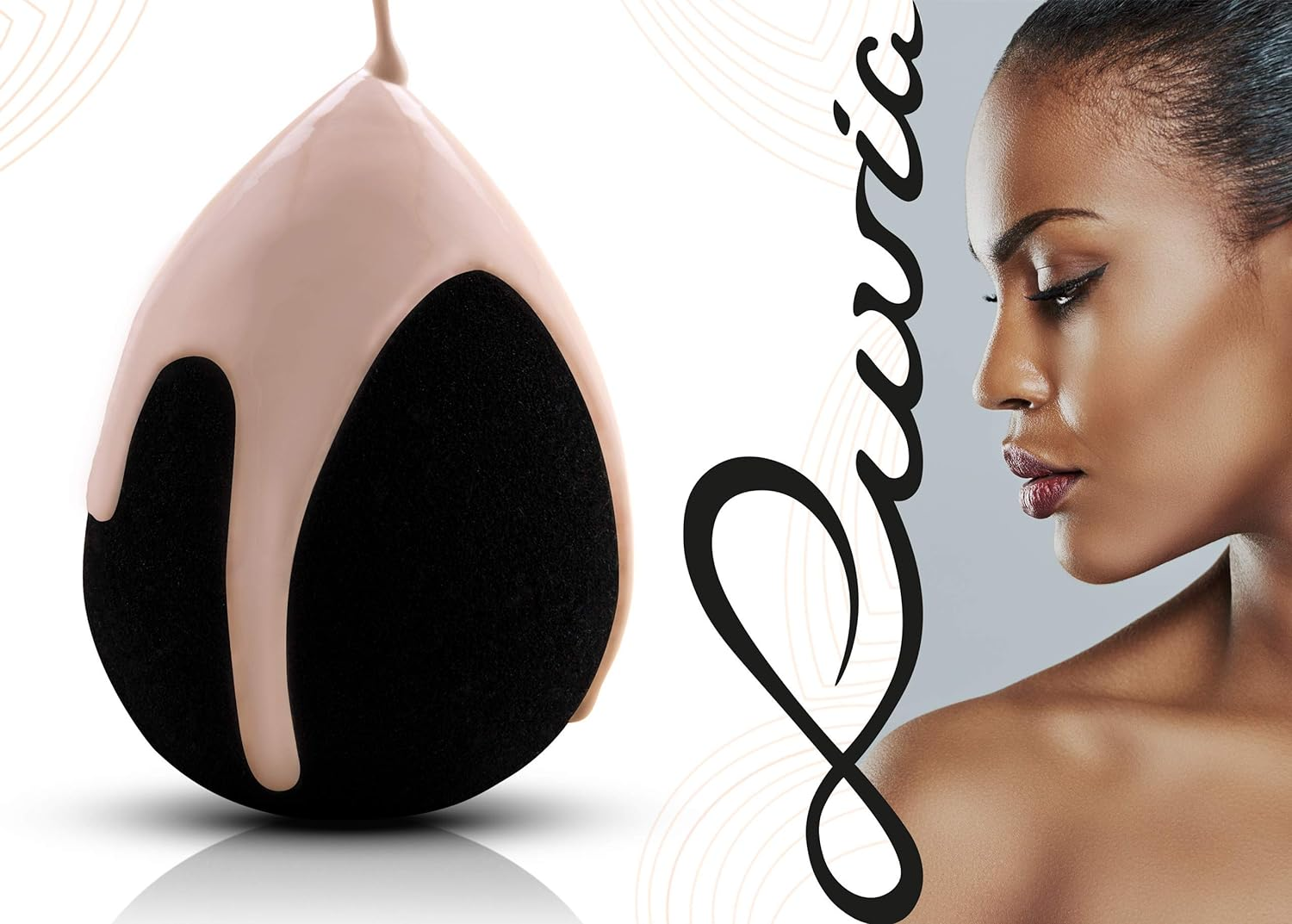 Luvia Beauty Blender Sponge - Make-Up Egg - Extra Soft Blending Sponge - in Timeless Black - Cosmetic Sponge image number 6