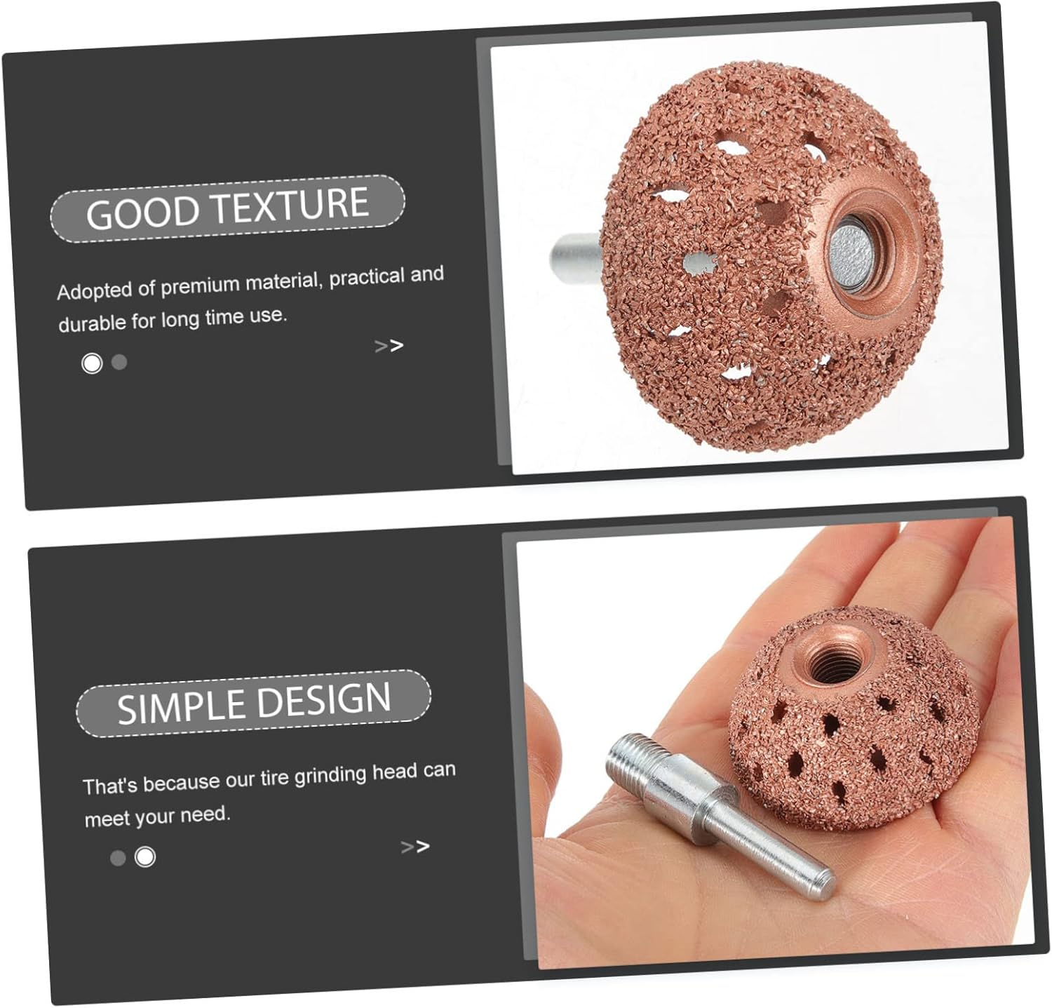 Sosoport Tungsten Steel Grinding Wheel for Car Tire Repair Tire Buffer Tool Hard Material and Grinding Head Rod image number 3