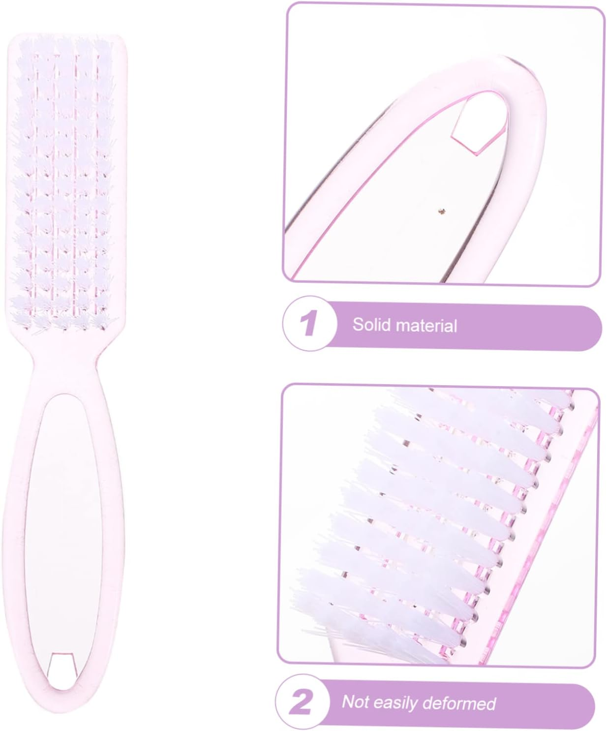 MUSISALY 8Pcs Manicure Nail Care Kit Nail Art Cleaning Brush Dust Fingernail Cleaning Tool image number 1