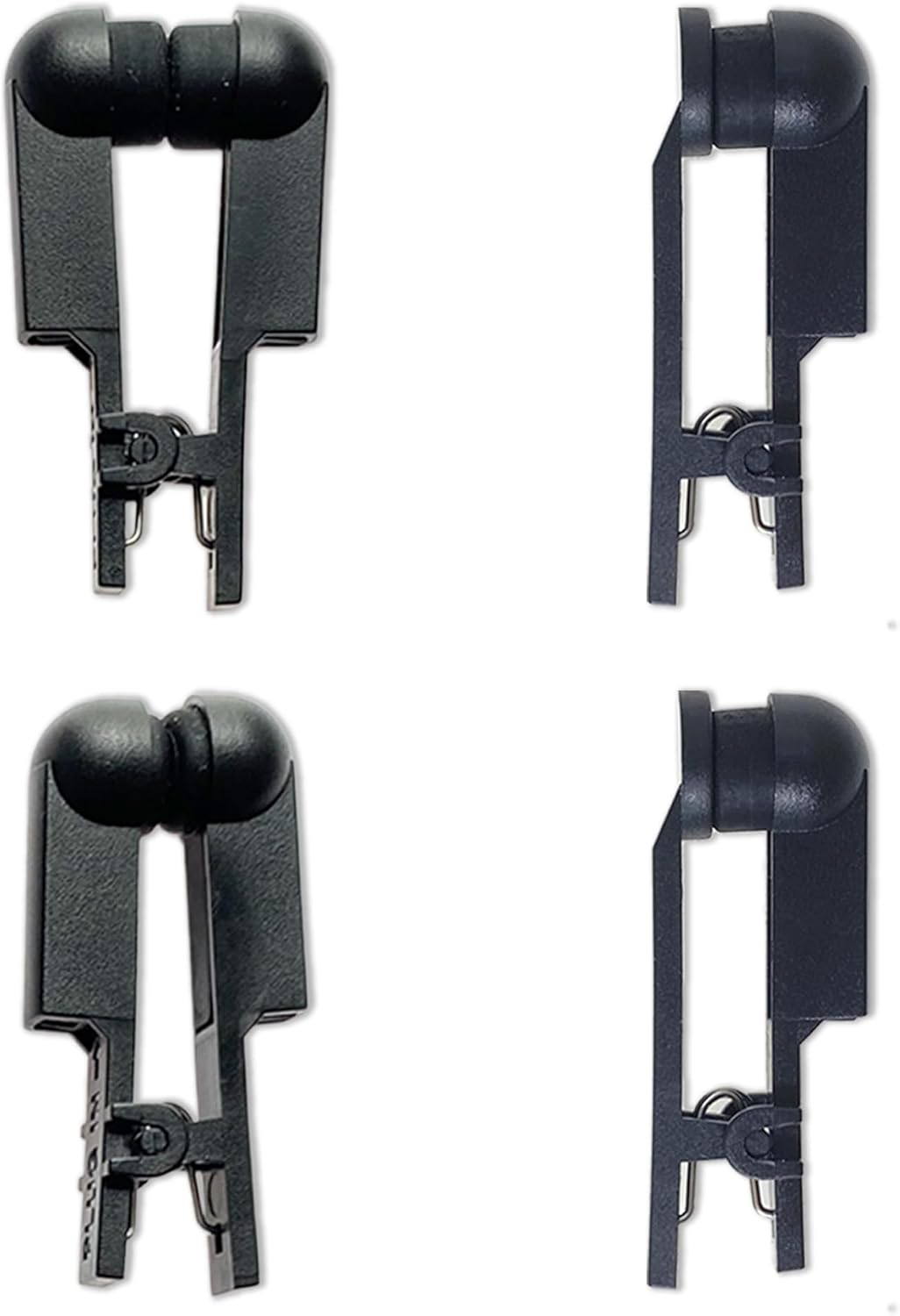 TENS Ear Clip Dual Silicone Electrodes Compatible with Machine 7000 for Wellness, 2Mm Connector, Set of 4