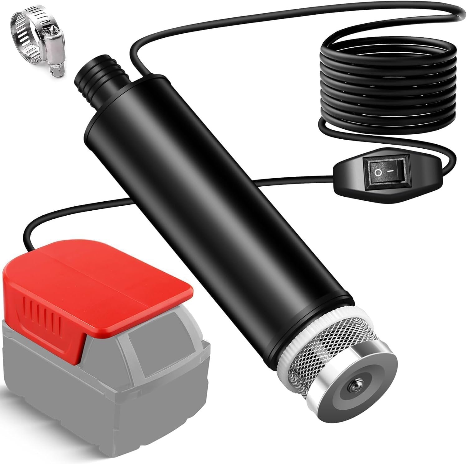 Water Pump for Milwaukee M18 18V Battery, Suction Pump, Pool Pumps, Gardena, Basement, Pool, Garden Watering, Car Wash (Only Submersible Pump)