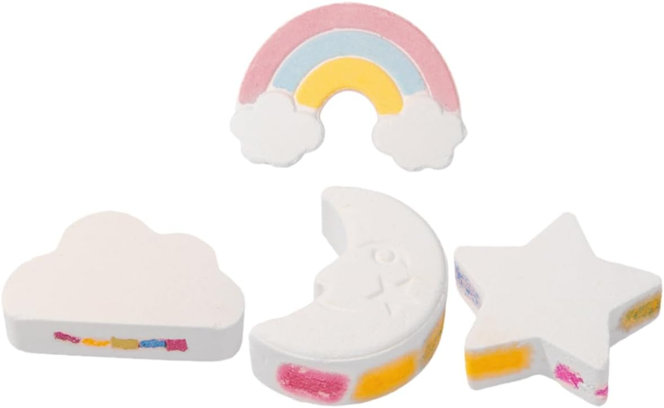 HAPINARY 4Pcs Rainbow Bath -Friendly Essential Oil Bubble Bathing for Relaxation and Soothing for and Giving image number 2