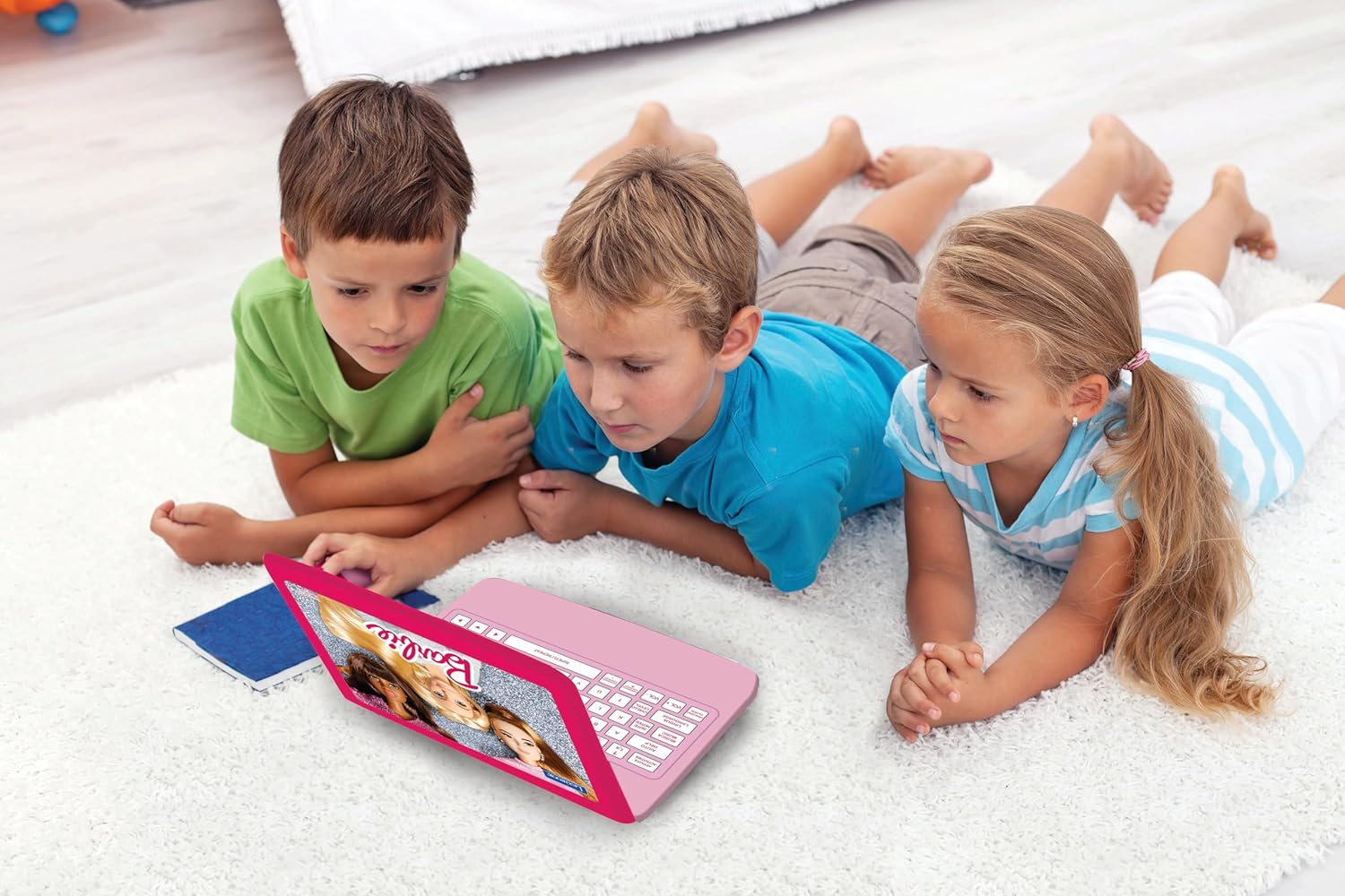 Lexibook Jc598Bbi5 Barbie Learning and Bilingual Laptop in English/Italian - Toy for Kids with 124 Activities for Learning, Playing and Music, Pink image number 3