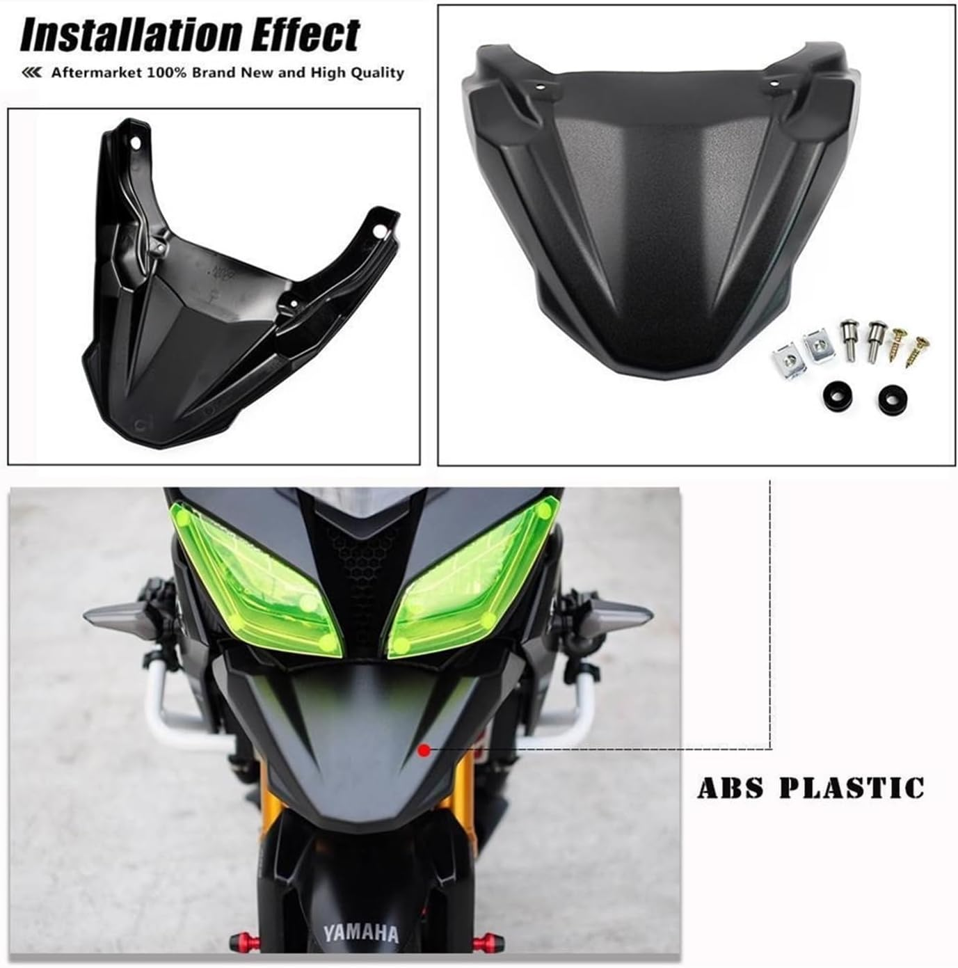 Front Fender Beak Compatible with MT09 Tracer 900 GT FJ 09 Motorcycle Accessories Cowl Guard Extension 2015 2016 2017 2018 2019 2020 image number 3