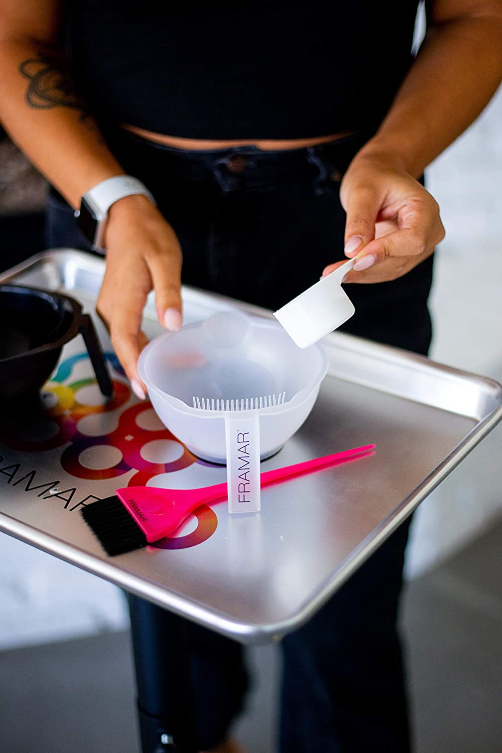 Framar Color Mixing Bowl with Cleaner (Pack of 2) image number 5