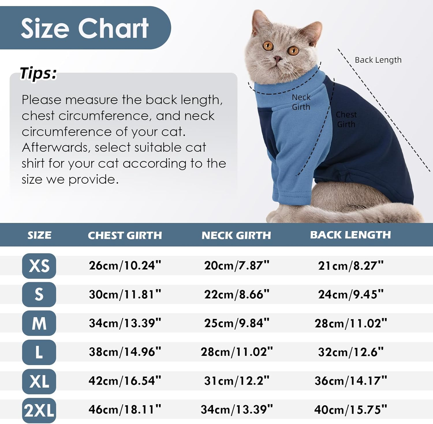 DENTRUN Cat Jumper, Cat Sweater, Cat Fleece, Cat Warm Coat, Cat Pajamas, Hairless Cat Outfit, Cat T Shirt, Cold Weather Cat Pullover,Cat Cloth image number 5