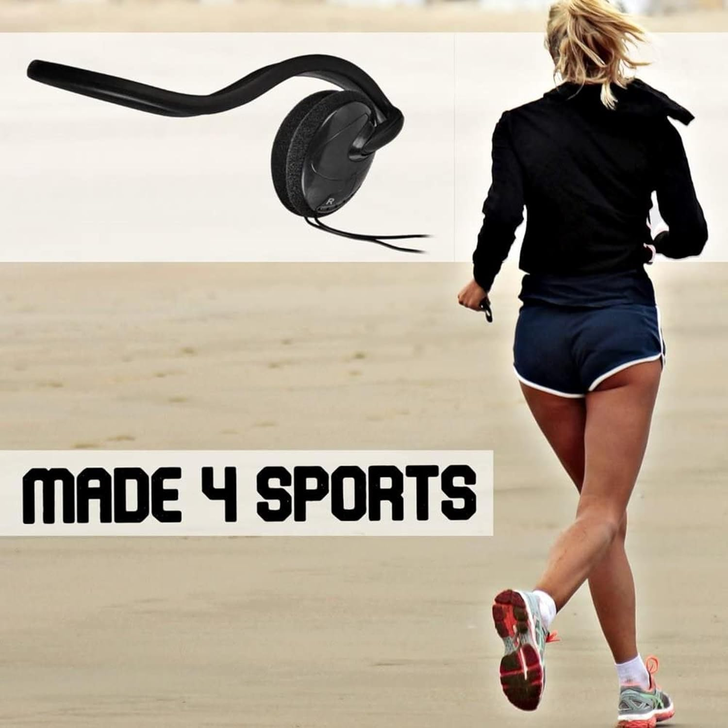 Tronicxl Design Headphones Neckband Stereo Headband 3.5 Mm Jack for Smartphone Iphone Mobile Phone (Cable Neck Bench) image number 1