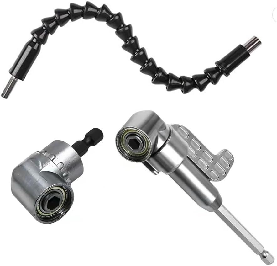 105 Degree 1/4 Inch Right Angle Drill Adapter Hex Shank Screwdriver Angled Bit Holder Power Drill Tool image number 3