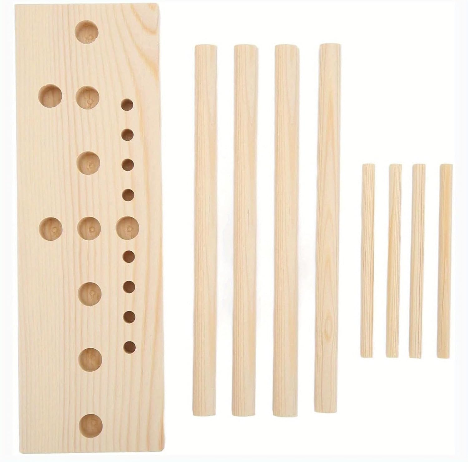 Bow Maker, Wooden Bow Making Tool,Adjustable DIY Bow Maker Tool - Natural Wood Ribbon Bow Maker for Wreaths, Easy-To-Use Crafting Tool for Holidays & Decorations, Portable Design for DIY Projects image number 1