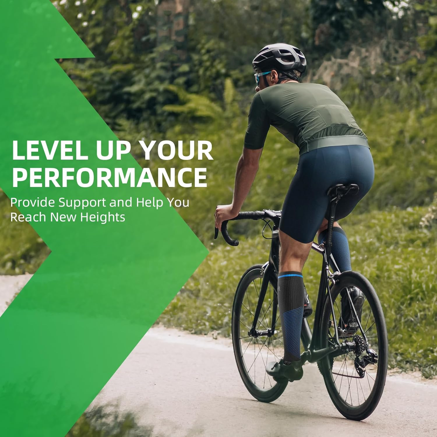 WAKEFEET Compression Socks Men Women 3 Pairs, Compression Socks 20-30 Mmhg for Sports, Running, Fitness Flight image number 3