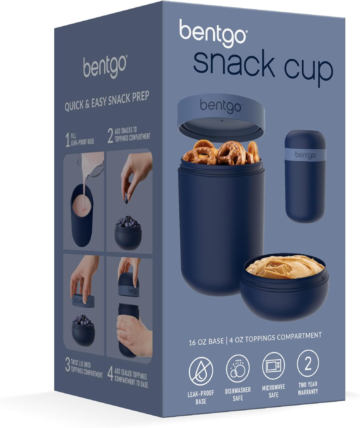 Bentgo Snack Cup 590Ml - Navy