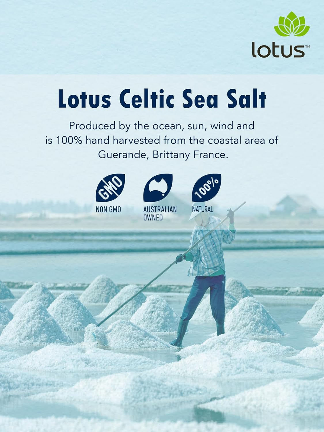 Lotus Celtic Fine Sea Salt, 500 G image number 4