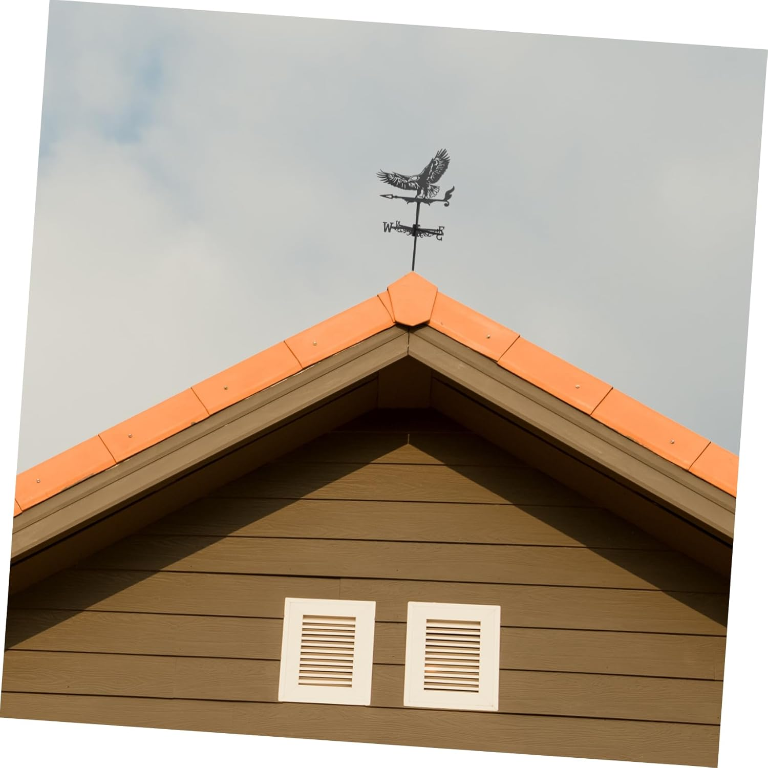 CANIGHT Elegant Metal Eagle Weathervane Roof Mount Garden Decorative Accessory