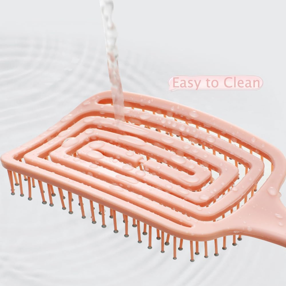 The Detangling Brush, Dry and Wet Hair Brush Detangler for All Hair Types, Great for Men, Women, Boys and Girls. image number 6