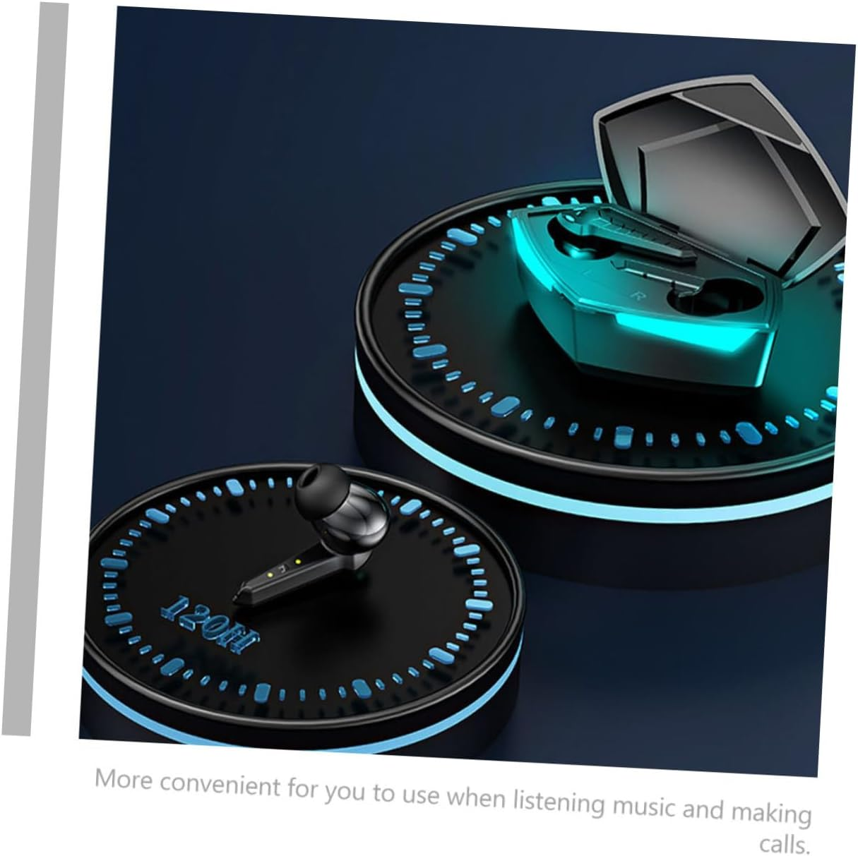 TEHAUX Wireless Headset for Sports Earphones Lightweight Wireless Headphones Microphone for Outdoor Wireless Headsets and Active Lifestyle image number 5