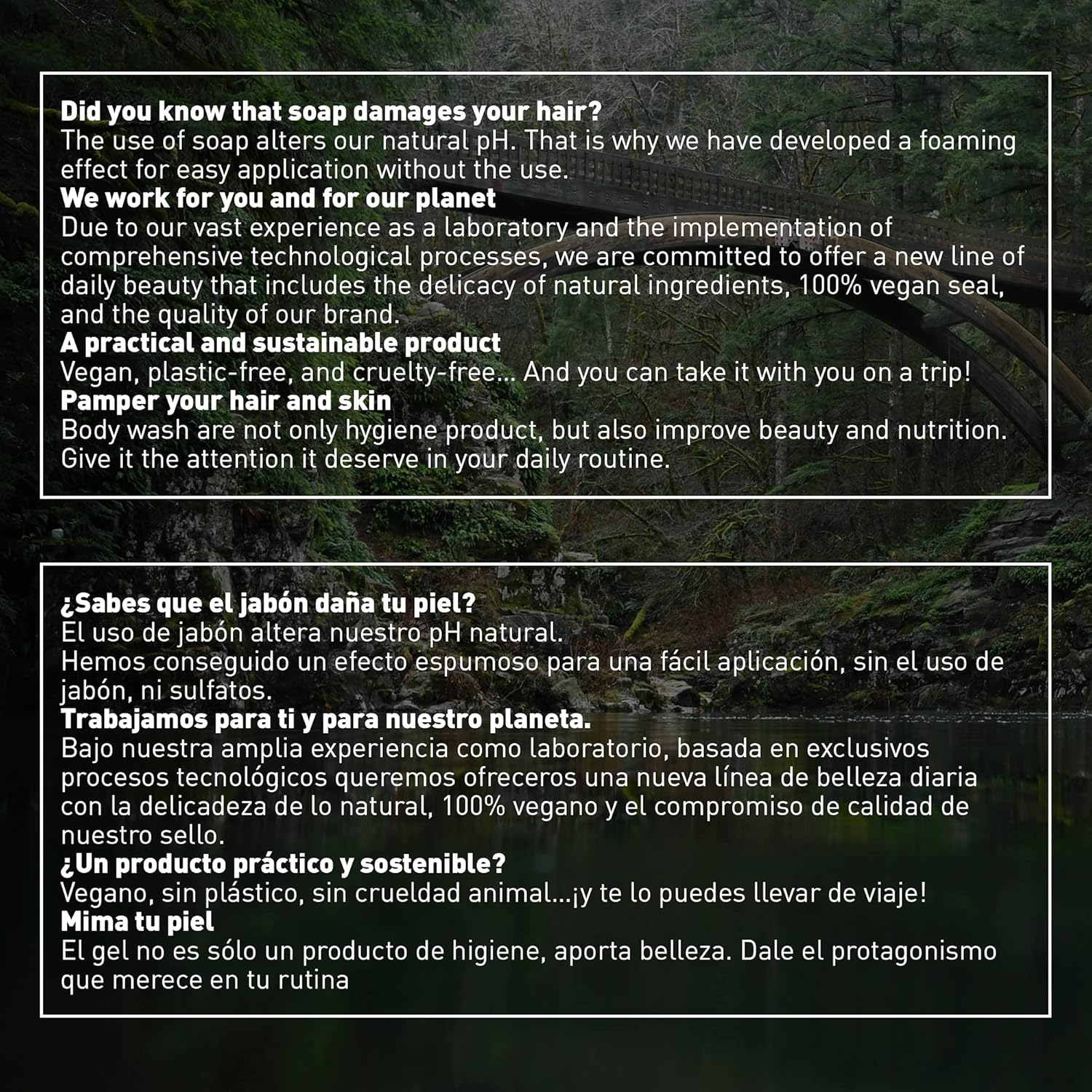 Valquer Gel Bar, Vegan, Soap-Free, Plastic-Free, Sulfate-Free, Ecological - 50 G (Active Carbon) image number 2