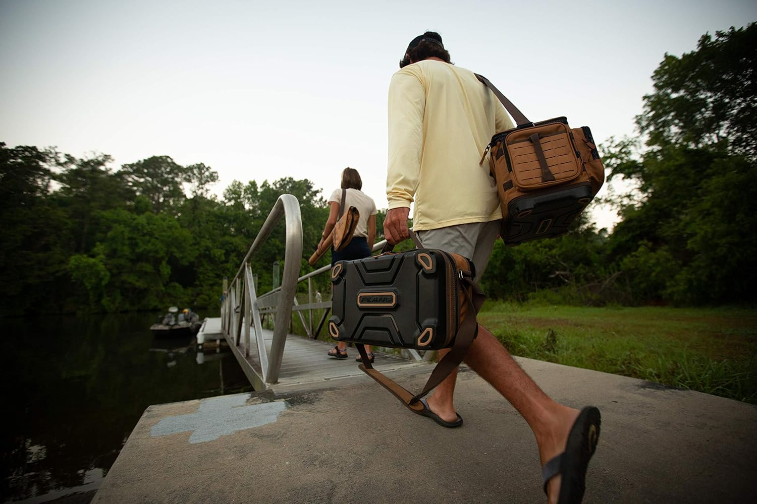 Plano Molding Guide Series Reel Locker | Revolutionary Molded Top and Bottom for Extra Rigidity to Keep Expensive Reels Protected, Brown/Black, One Size