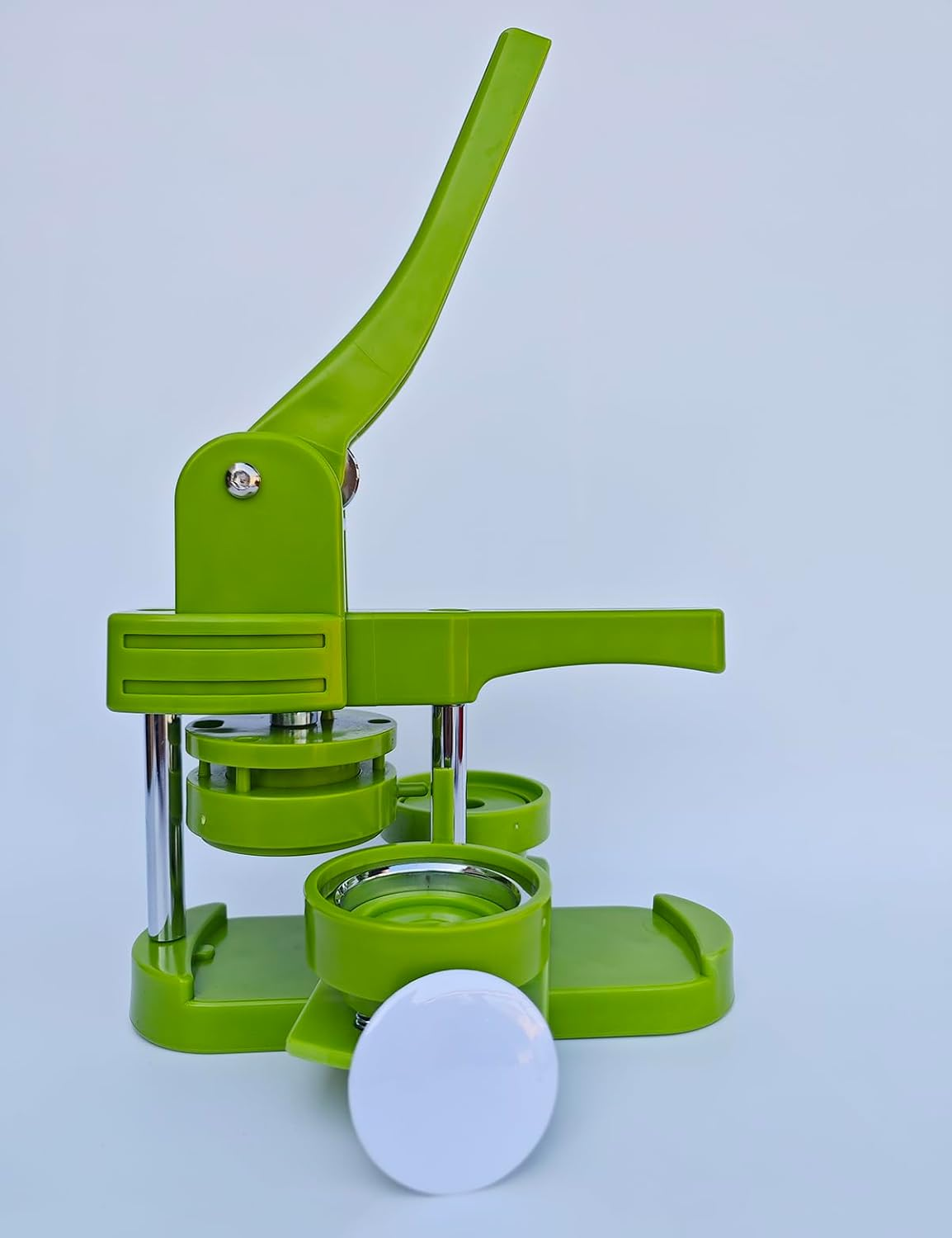 Virellisee Button Maker Machine 58Mm (2.25 In) Installation-Free DIY Button Pin Maker Machine,Green Button Press Machine with Free100 Sets 58Mm Button Maker Supplies&Circle Cutter image number 6