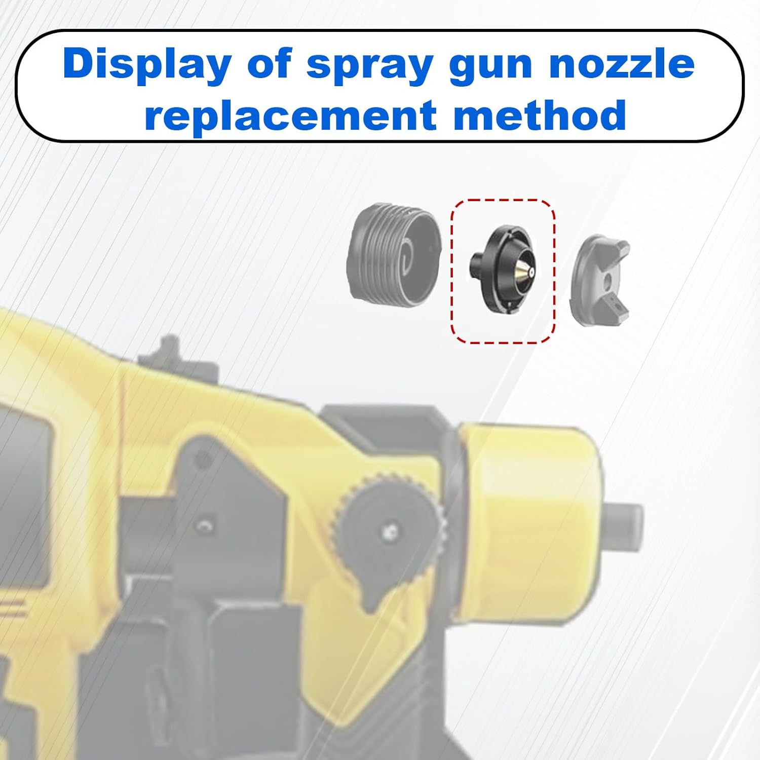 4Pcs 1.8Mm Electric Paint Spray Gun Nozzle Tips, Sprayer Nozzle Replacement Accessories Easy to Detach Compatible with Most Electric Paint Spray Tools image number 6