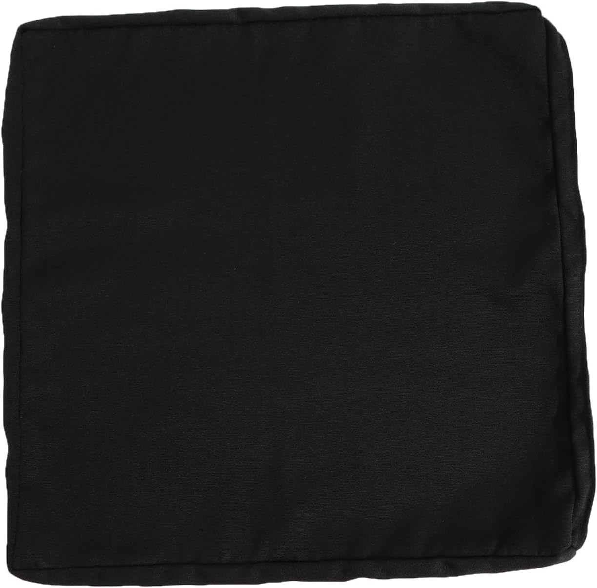 Outdoor Water-Resistant Chair Cushion Covers, Patio Seat Pad Cover, Square 51X51X5-Black Set-Of-2