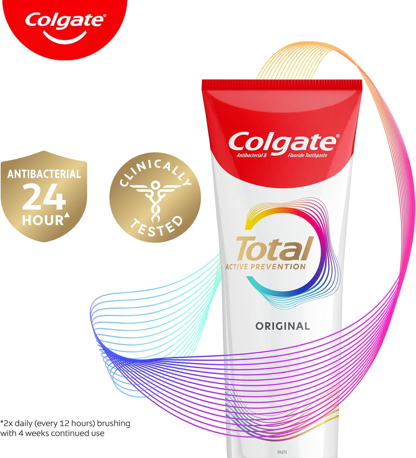 Colgate Total Active Prevention Original Toothpaste, 40G, Travel Size, Whole Mouth Health, Multi Benefit image number 1