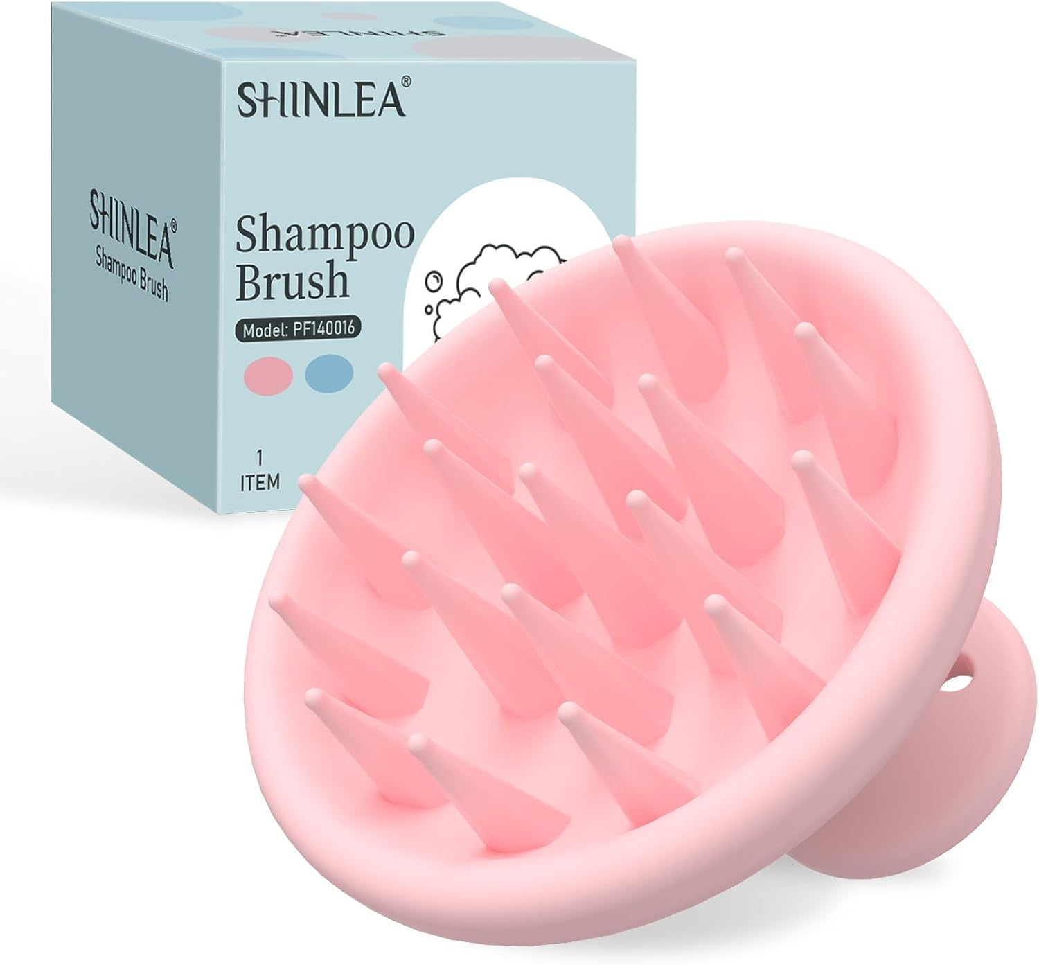 SHINLEA Silicone Scalp Massager Shampoo Brush, a Scalp Brush That Promotes Hair Growth and Removes Dandruff, Double Use of Dry and Wet