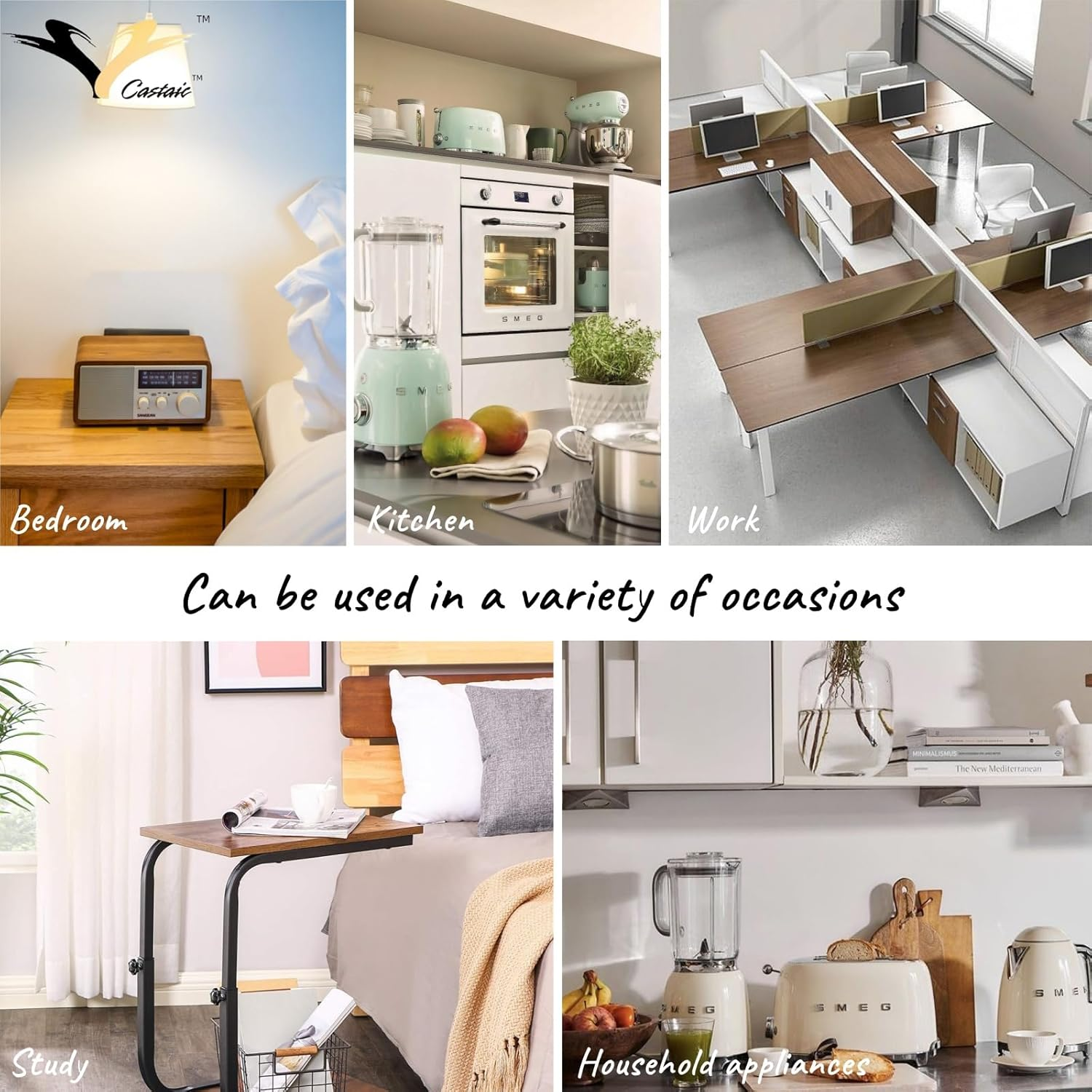 Castaic Cable Organiser, White, 6.6Ft, 1/2'' image number 3