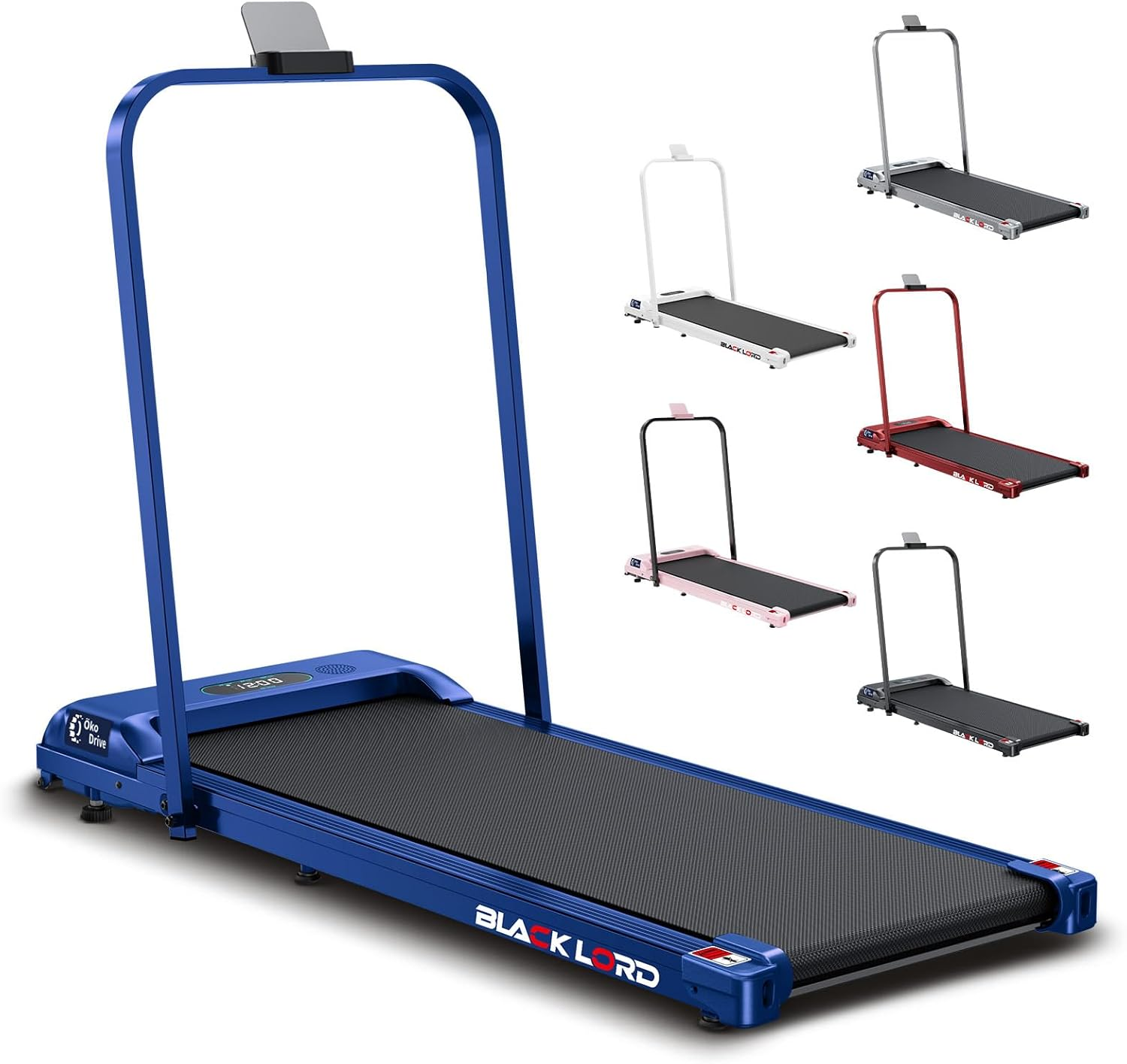 BLACK LORD Foldable Walking Pad Treadmill with Handle 2.4HP, 380Mm Belt Running Machine for Home Gym, Portable under Desk Treadmill Trainer with Remote Control, SL9-H Series