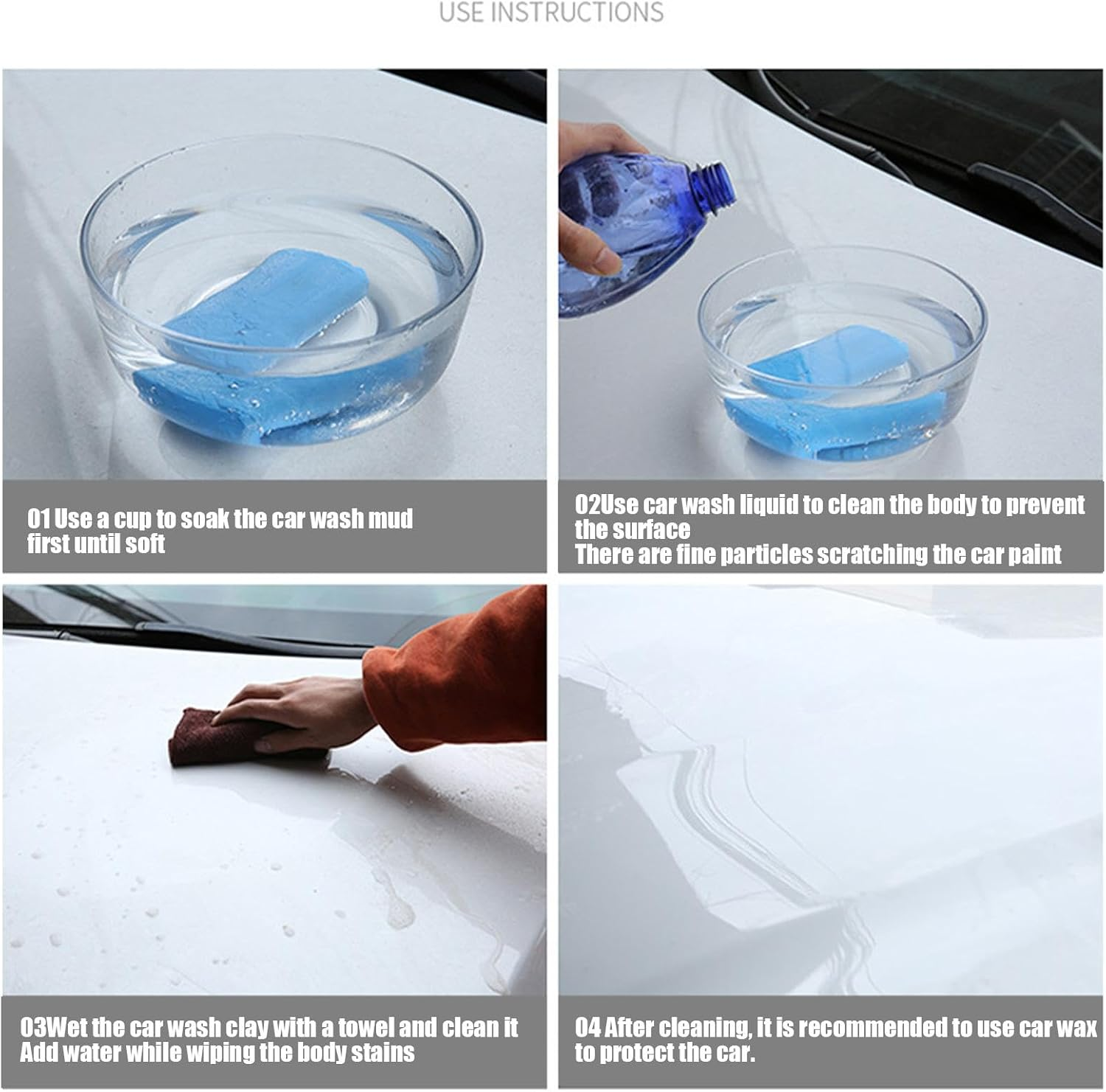 Dust Cleaning Mud for Car,Car Wash Mud | Car Decontamination Clay 100G,Automotive Dust Cleaning Mud, Advanced Detail Removal Clay In image number 3