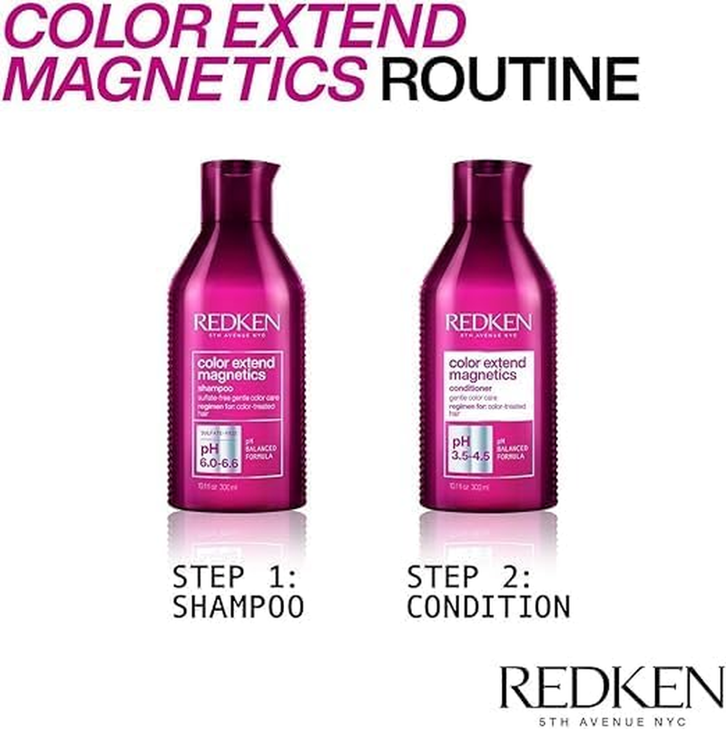 Redken Color Extend Magnetics Duo Set | for Color-Treated Hair | Gently Cleanses & Protects Colour | with Amino Acid image number 2