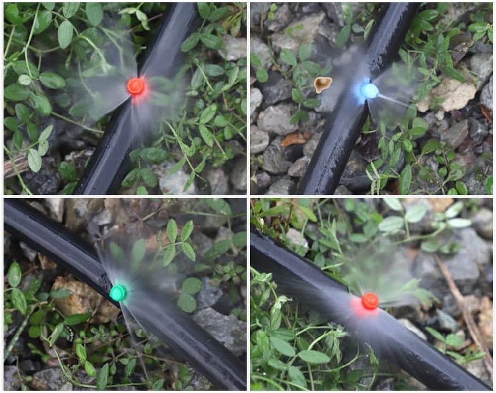 AIMALL 50PCS Micro Spray Jets 90-360D Watering Misting Nozzle Sprinkler Irrigation, Durable Plastic Misting Sprinklers, Easy Install on PVC/PPR/PE Pipes image number 6