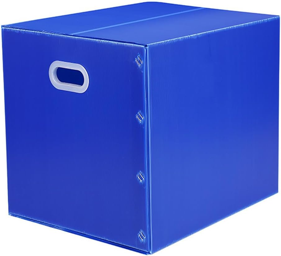 AIMALL Large Capacity Foldable Plastic Storage Box, Waterproof Moving Organizer with Handles, Sturdy PP Material for Home, Office, Warehouse, Available in 30X40Cm, 40X50Cm, 50X70Cm image number 2