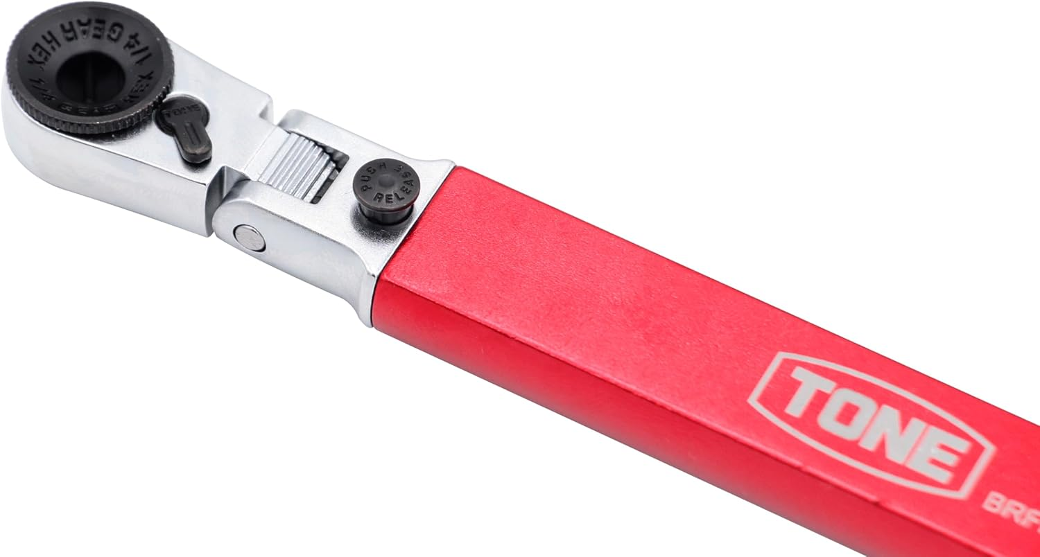 TONE BRFM6S Ratchet Set with Magazine Bit Double Side Width 0.25 Inches (6.35 Mm), Contents: 7 Pieces image number 4