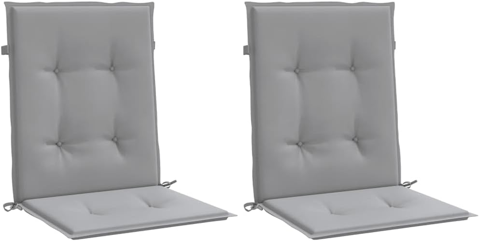 Vidaxl Outdoor/Indoor Low-Back Chair Cushions Set - Anthracite Oxford Fabric, Water-, Non-Slip for Garden/Patio/Office Furniture image number 6