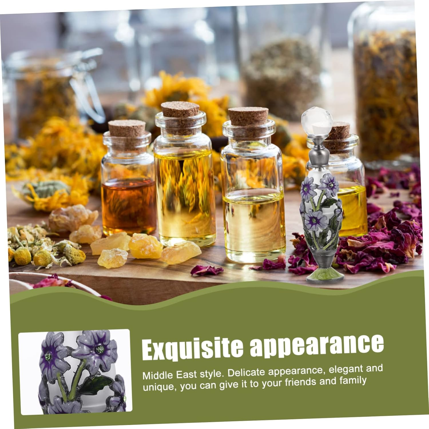 Elegant Essential Oils Bottle Perfume Bottles Delicate Aroma Bottle for Scent image number 6