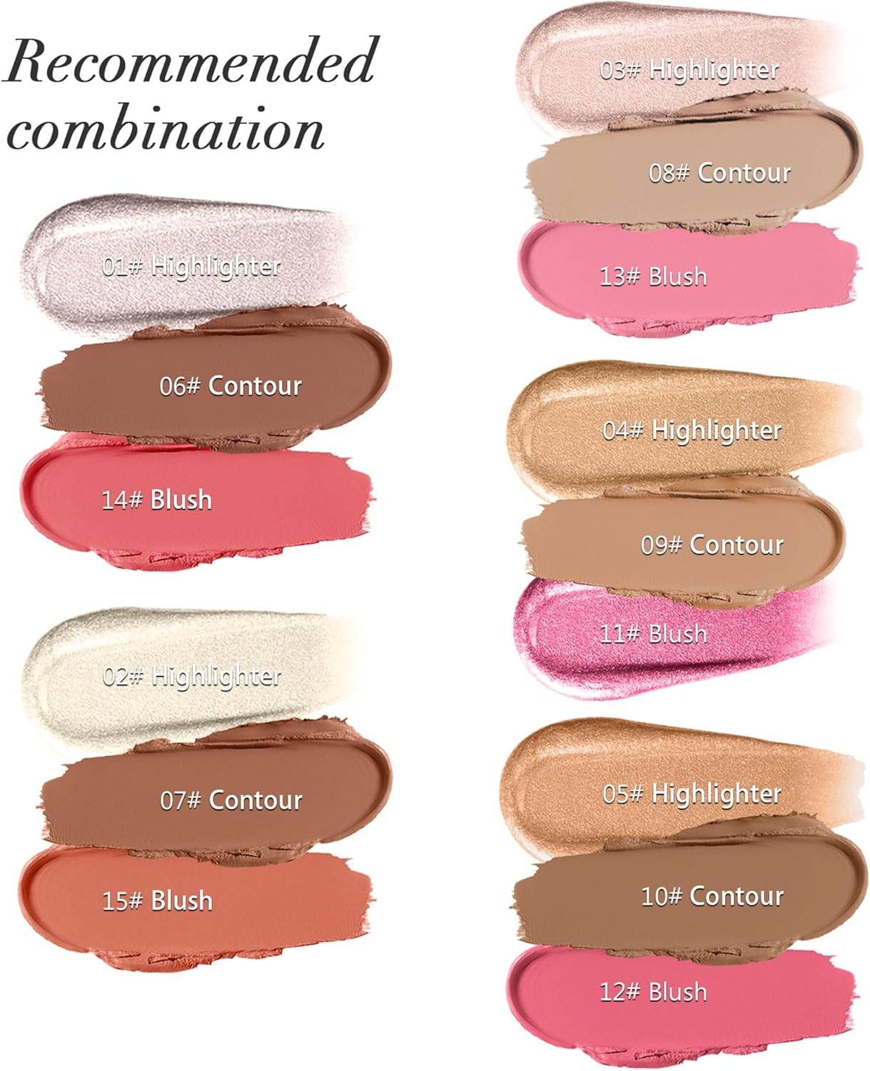 Blush Highlight Pencil Lighten Shadow 3D Face Stick (15# Blush, 6G) image number 5