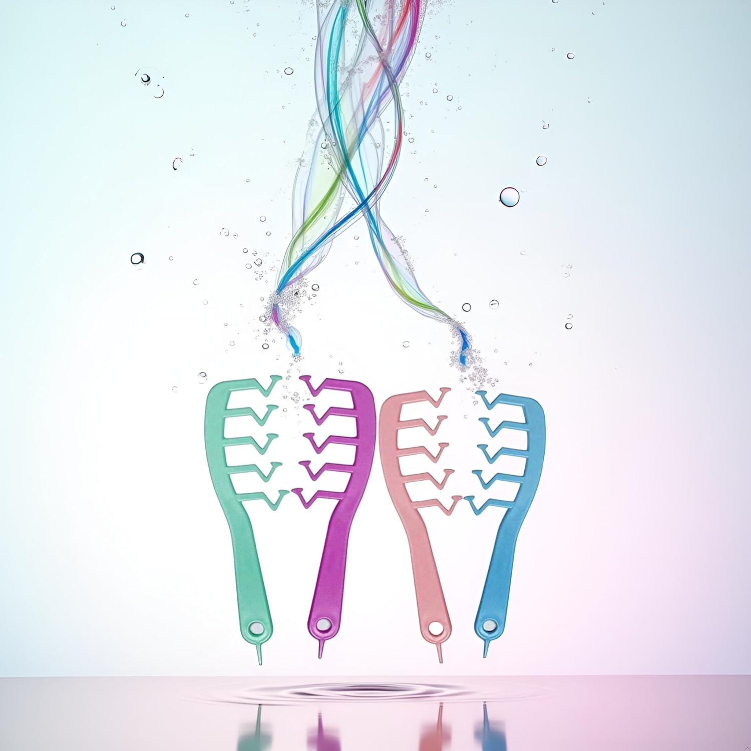 Z-Shaped Wide Tooth Comb for Detangling and Styling Curly Hair - Large Hairdressing Tool with Puff Bangs Design for Girls, Home, and Salon Use image number 6