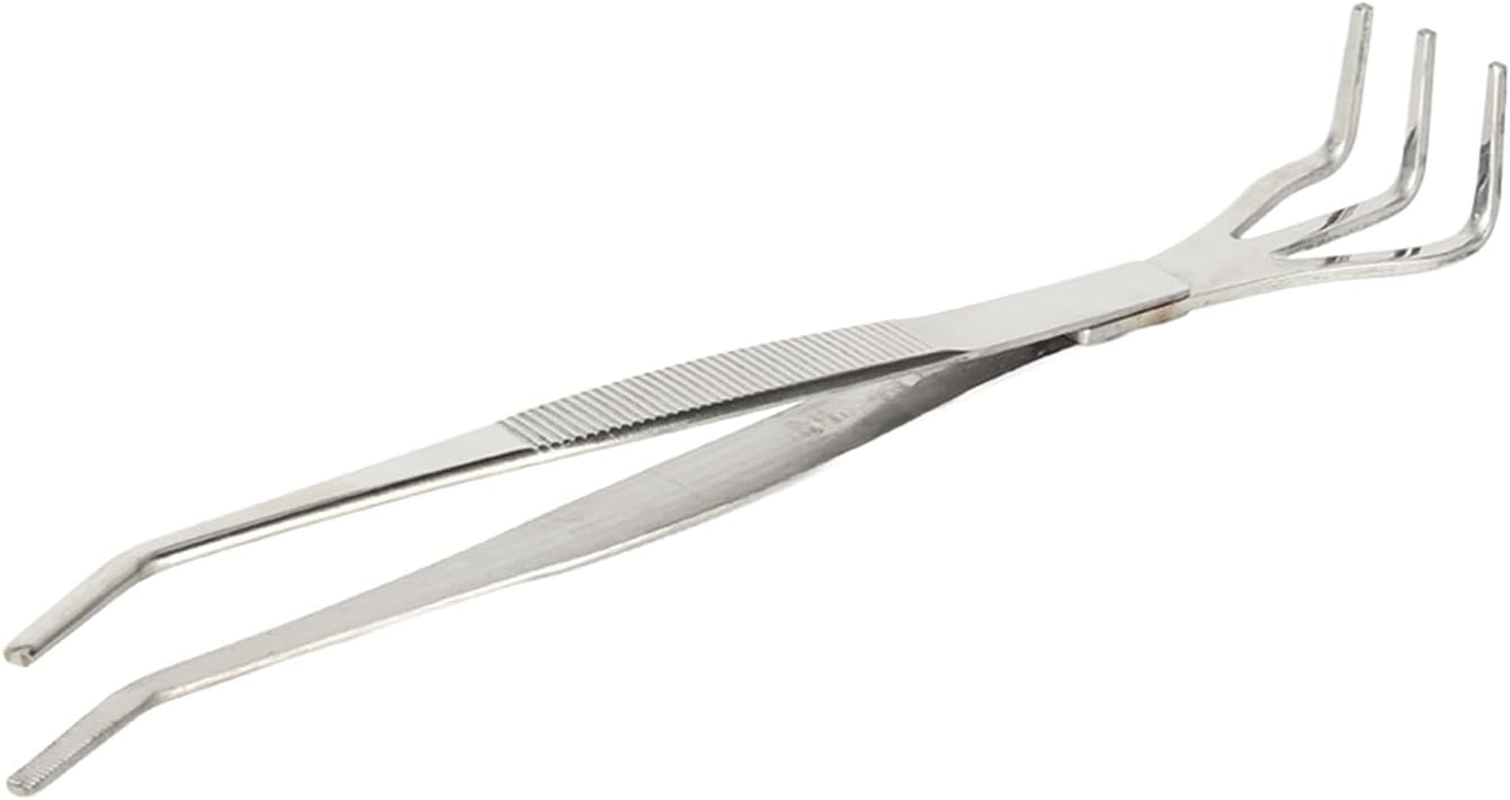 Bonsai Tool Made of Stainless Steel, 2-In-1 Root Rake Tweezers for Gardening, Ergonomic Design, Safe and Easy to Use image number 2