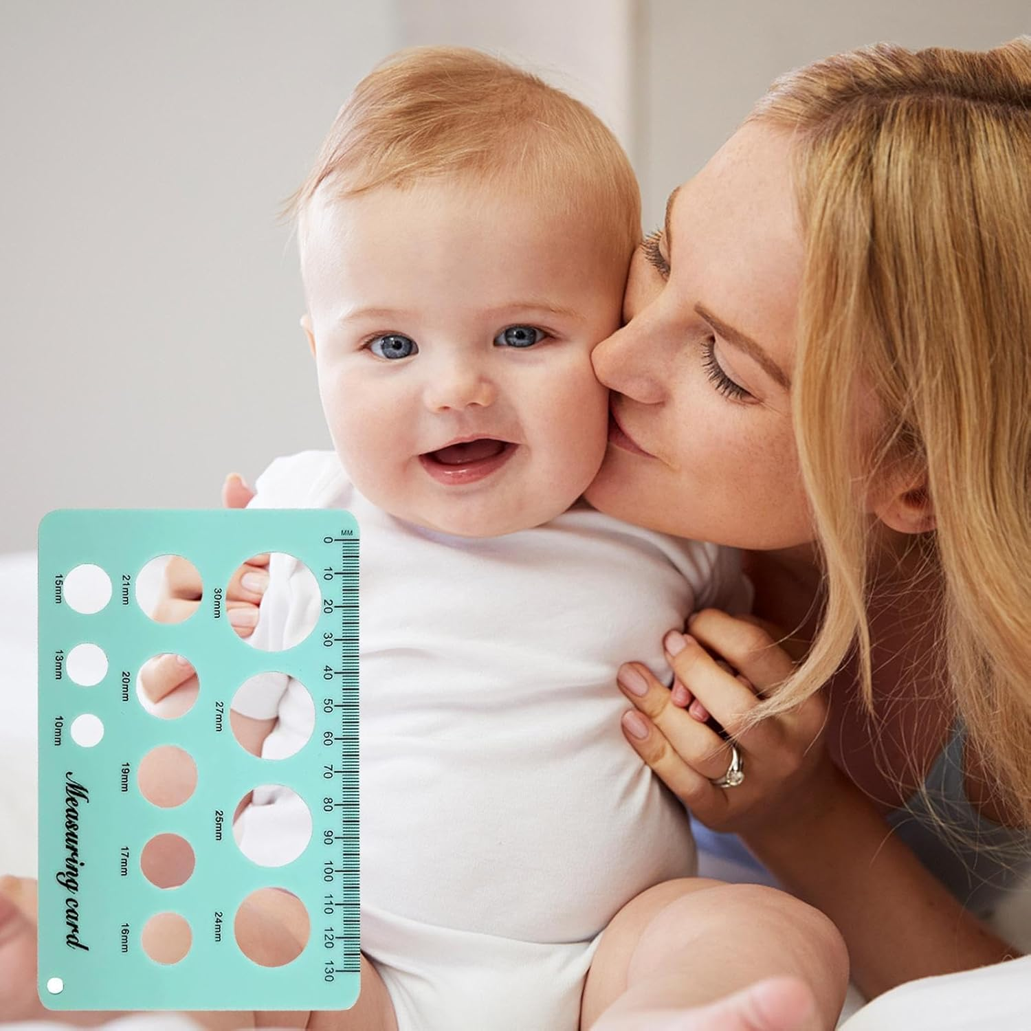 Nipple Gauge for Flange - Diameter Measuring Tool, Size Gauge | Precision Nipple Ruler, Breast Pump Selection Guide, New Mom Maternity Accessories Tool image number 1