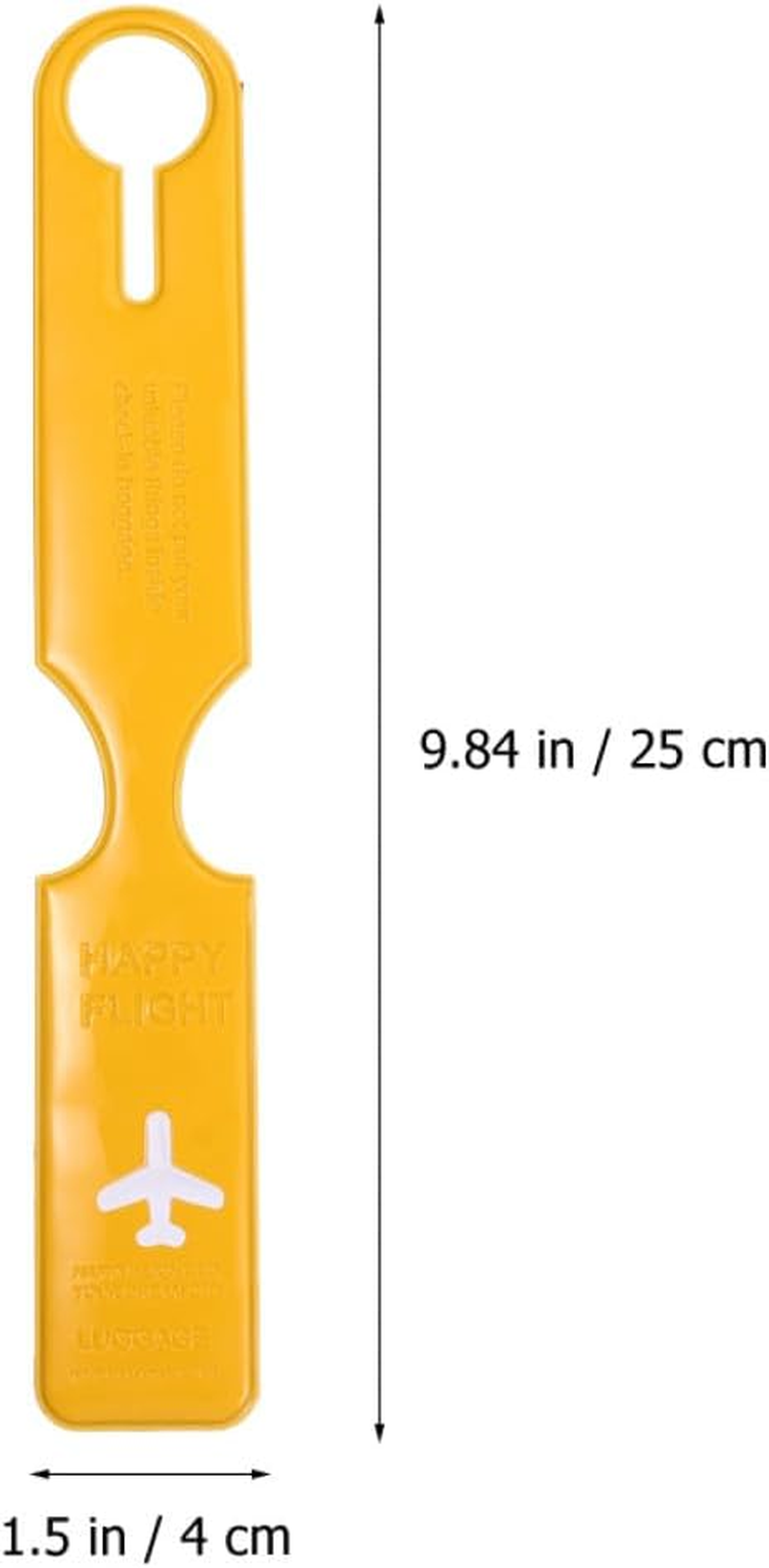 JOINPAYA 2-Pack Yellow Luggage Tags for Suitcases with Durable Plastic Material, Travel Bag Identifier Labels for Women&rsquo;S Baggage, Suitcase Tag Label Set for Easy Baggage Identification image number 5