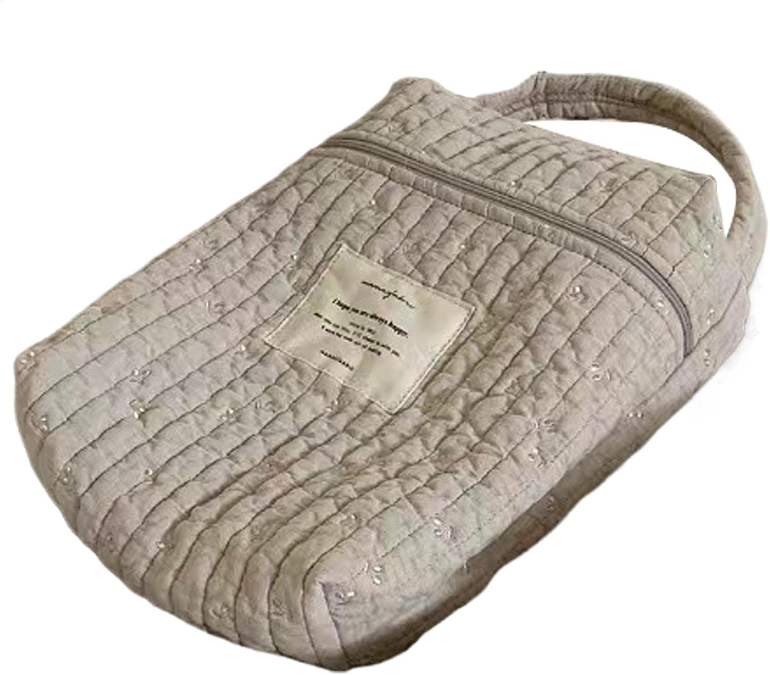 Diaper Bag for Diaper - Cotton Nursery Diaper Caddy Quilted Diaper Bag - Soft Portable Diaper Stacker Multi-Purpose Diaper Organizer for Diapers image number 1