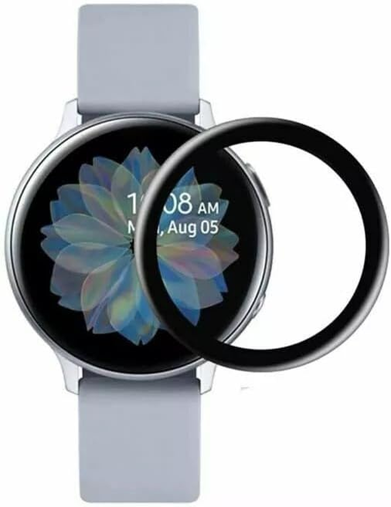 Tootoo Full Coverage Soft Fiber Glass Screen Protector Samsung Galaxy Watch Active 2 (3, Watch Active 2 44MM) image number 4